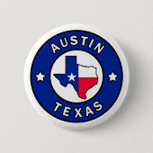 Austin Texas Button (Vorderseite)