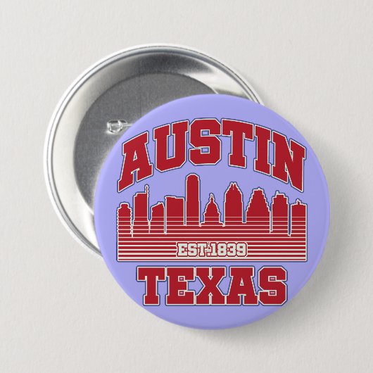 Austin, Texas Button (Vorne & Hinten)