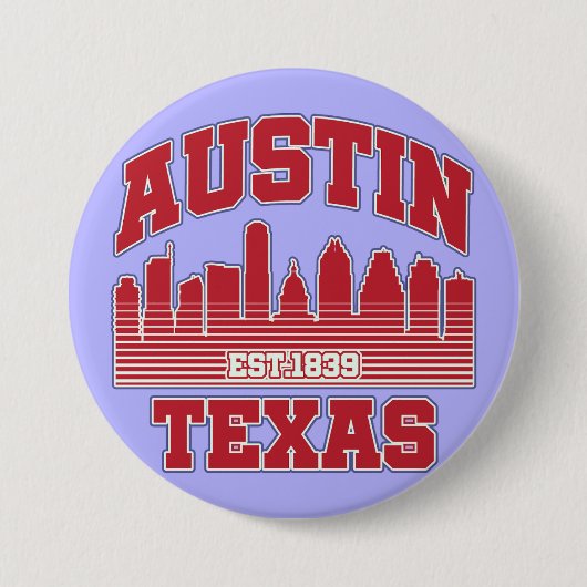 Austin, Texas Button (Vorderseite)