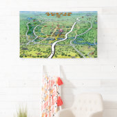 Austin Texas Cartoon Map Banner (Insitu)