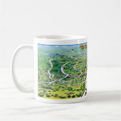 Austin Texas Cartoon Map Kaffeetasse (Links)