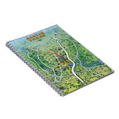 Austin Texas Cartoon Map Notizblock (Rechte Seite)