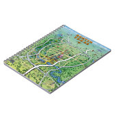 Austin Texas Cartoon Map Notizblock (Linke Seite)