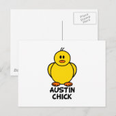 Austin Texas Chick Postkarte (Vorne/Hinten)