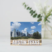 Austin Texas City Skyline Fotografie Postkarte (Stehend Vorderseite)