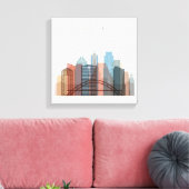 Austin, Texas | City Skyline Leinwanddruck (Insitu (Wohnzimmer))