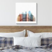Austin, Texas | City Skyline Leinwanddruck (Insitu (Schlafzimmer))