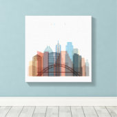 Austin, Texas | City Skyline Leinwanddruck (Insitu (Holzboden))