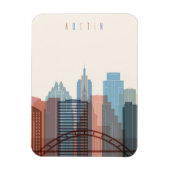 Austin, Texas | City Skyline Magnet (Vertikal)