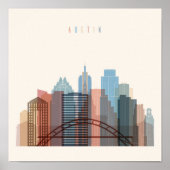 Austin, Texas | City Skyline Poster (Vorne)
