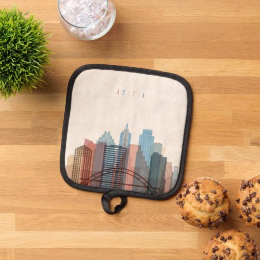 Austin, Texas | City Skyline Topflappen (Oben Unten)