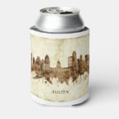 Austin Texas Cityscape Dosenkühler (Kanne Rückseite)