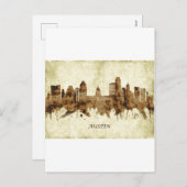 Austin Texas Cityscape Feiertagspostkarte (Vorne/Hinten)
