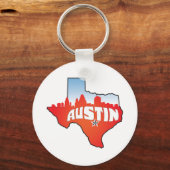 Austin Texas Cityscape Schlüsselanhänger (Vorderseite)