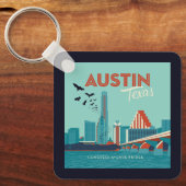 Austin, Texas | Congress Avenue Bridge Schlüsselanhänger (Vorderseite)