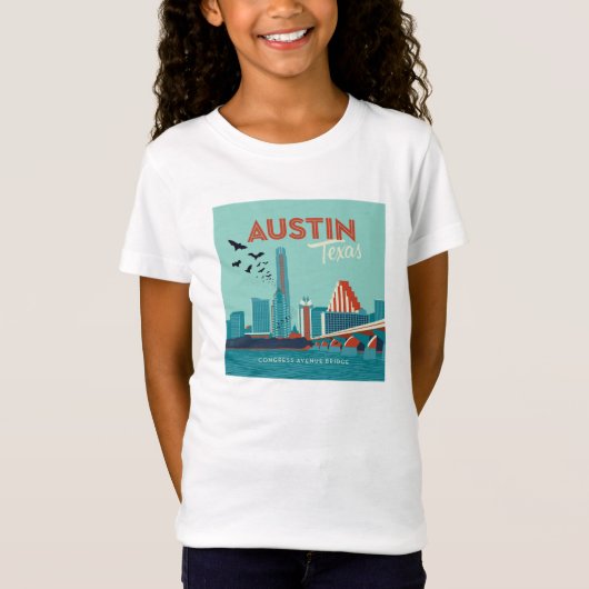 Austin, Texas | Congress Avenue Bridge T-Shirt (Vorderseite)