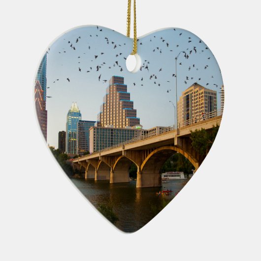 Austin, Texas Congress Bridge Bats Keramikornament (Rechts)