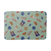 Austin Texas Dog Bowl Mat - Fütternd Mat Badematte (Vorderseite)