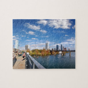 Austin Texas Downtown Lady Bird Lake Trail Bridge Puzzle