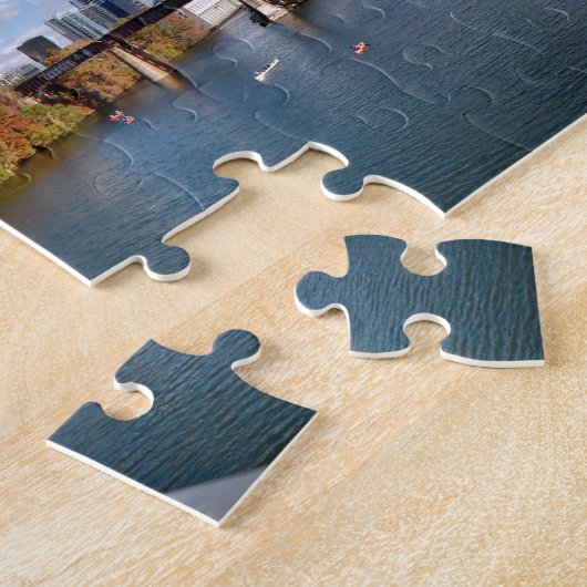 Austin Texas Downtown Lady Bird Lake Trail Bridge Puzzle (Seite)