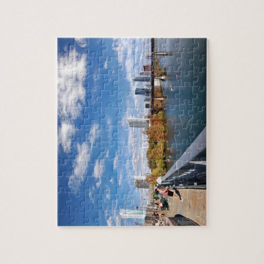 Austin Texas Downtown Lady Bird Lake Trail Bridge Puzzle (Vertikal)