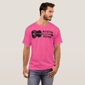 Austin Texas F-Hole Acoustic Country Music Guitar T-Shirt (Vorne ganz)