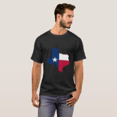 Austin Texas Flag State Texas Map Flag T-Shirt (Vorne ganz)