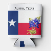 Austin, Texas, Flagge und Innenstadt Can Cooler Dosenkühler (Vorderseite)