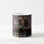Austin, Texas Full Moon v2 Kaffeetasse (Mittel)