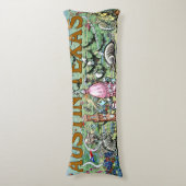 Austin Texas Fun Map Seitenschläferkissen (Vorderseite Vertikal)