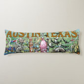 Austin Texas Fun Map Seitenschläferkissen (Vorderseite)