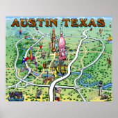 Austin Texas Fun Poster (Vorne)