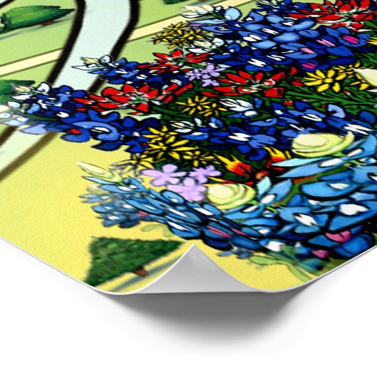 Austin Texas Fun Poster (Ecke)