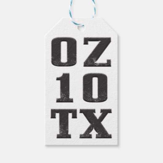 Austin, Texas Geschenkanhänger (Vorderseite)