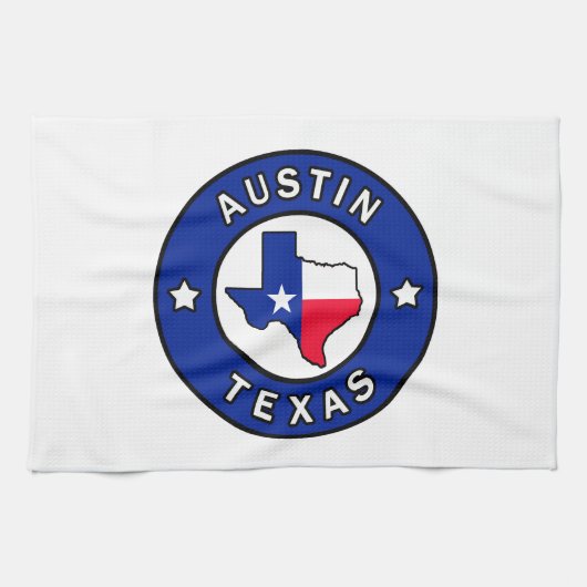 Austin Texas Geschirrtuch (Horizontal)