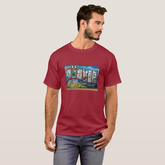 Austin, Texas Greetings T-Shirt (Vorne ganz)