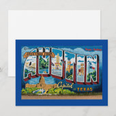 Austin, Texas Grüße Mitteilungskarte (Vorne/Hinten)