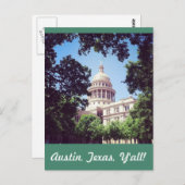 Austin Texas Hauptstadt Gebäude Postkarte (Vorne/Hinten)