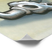 Austin TEXAS Karte Poster (Ecke)