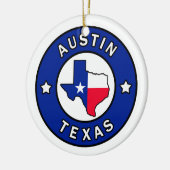 Austin Texas Keramik Ornament (Links)