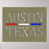 Austin Texas - Kunstdruck Poster (Vorne)