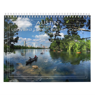 Austin Texas - LadyBird Lake und Barton Creek Kalender