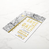 Austin, Texas Liebe Locator | Hochzeitsstichtag sp Folieneinladung (Gedreht)