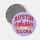 Austin, Texas Magnet (Vorderseite/Rückseite)