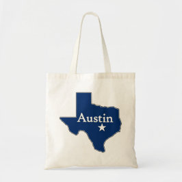 Austin, Texas Map Lone Star Staat Hauptstadt Texan Tragetasche