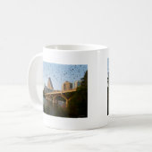 Austin, Texas mit Fledermäuse Kaffeetasse (Vorderseite Links)