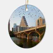 Austin, Texas mit Fledermäuse Keramik Ornament (Links)