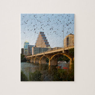 Austin, Texas mit Fledermäuse Puzzle