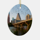 Austin, Texas mit Fledermäusen Keramik Ornament (Rechts)