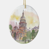 Austin Texas mit Hauptstadt Keramik Ornament (Rechts)